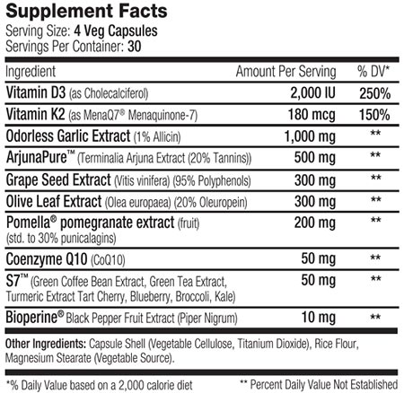 Sns Cardiovascular Support Xt Label