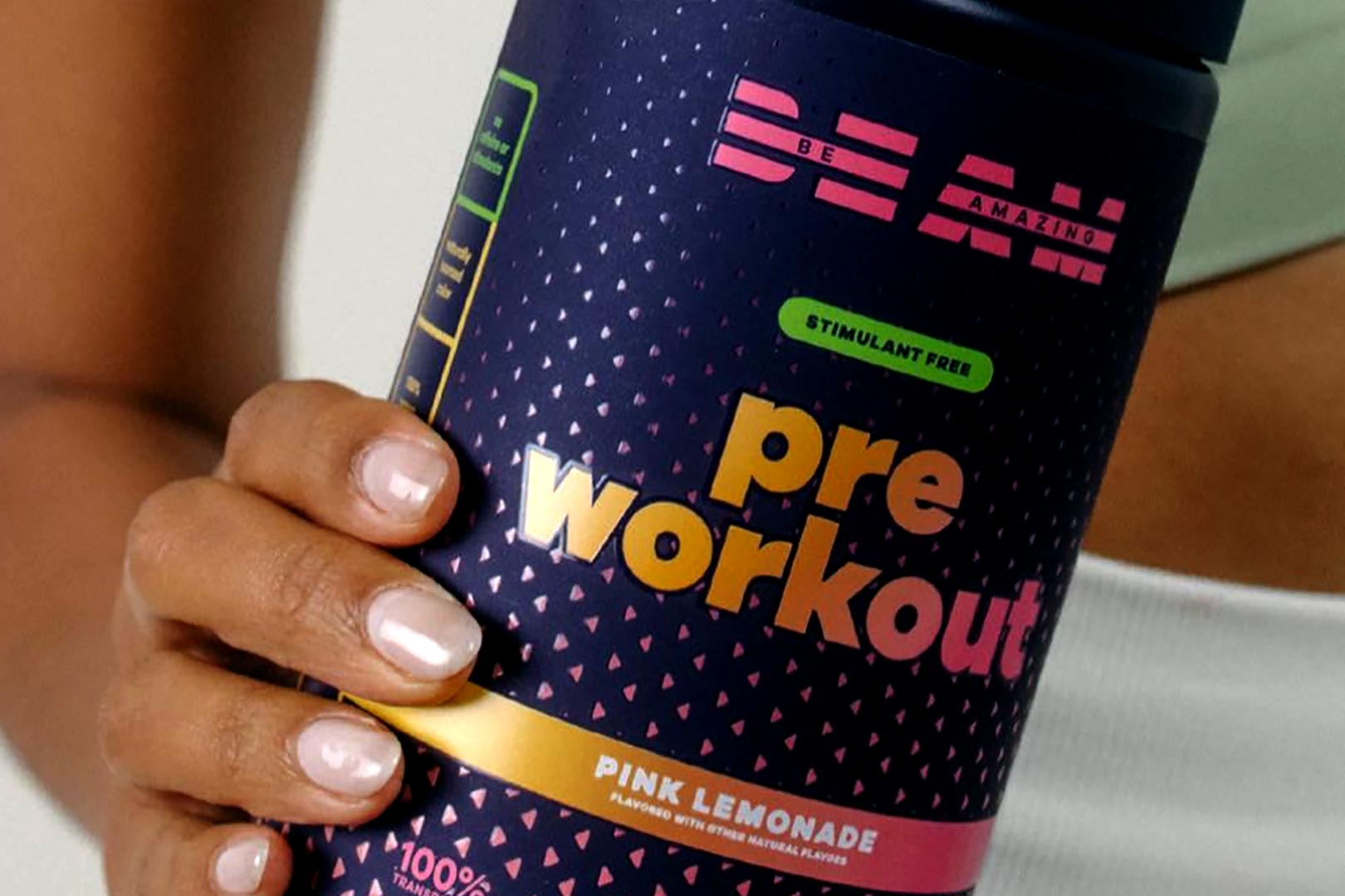 Beam Pink Lemonade Stimulant Free Pre Workout