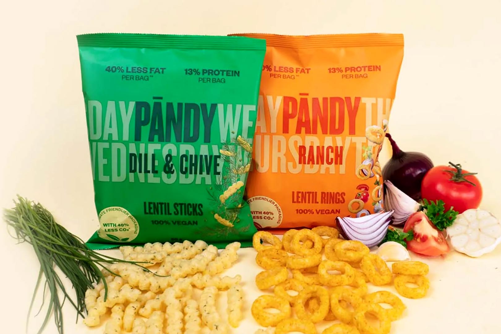 Pandy Dill Chive Lentil Sticks Ranch Lentil Rings