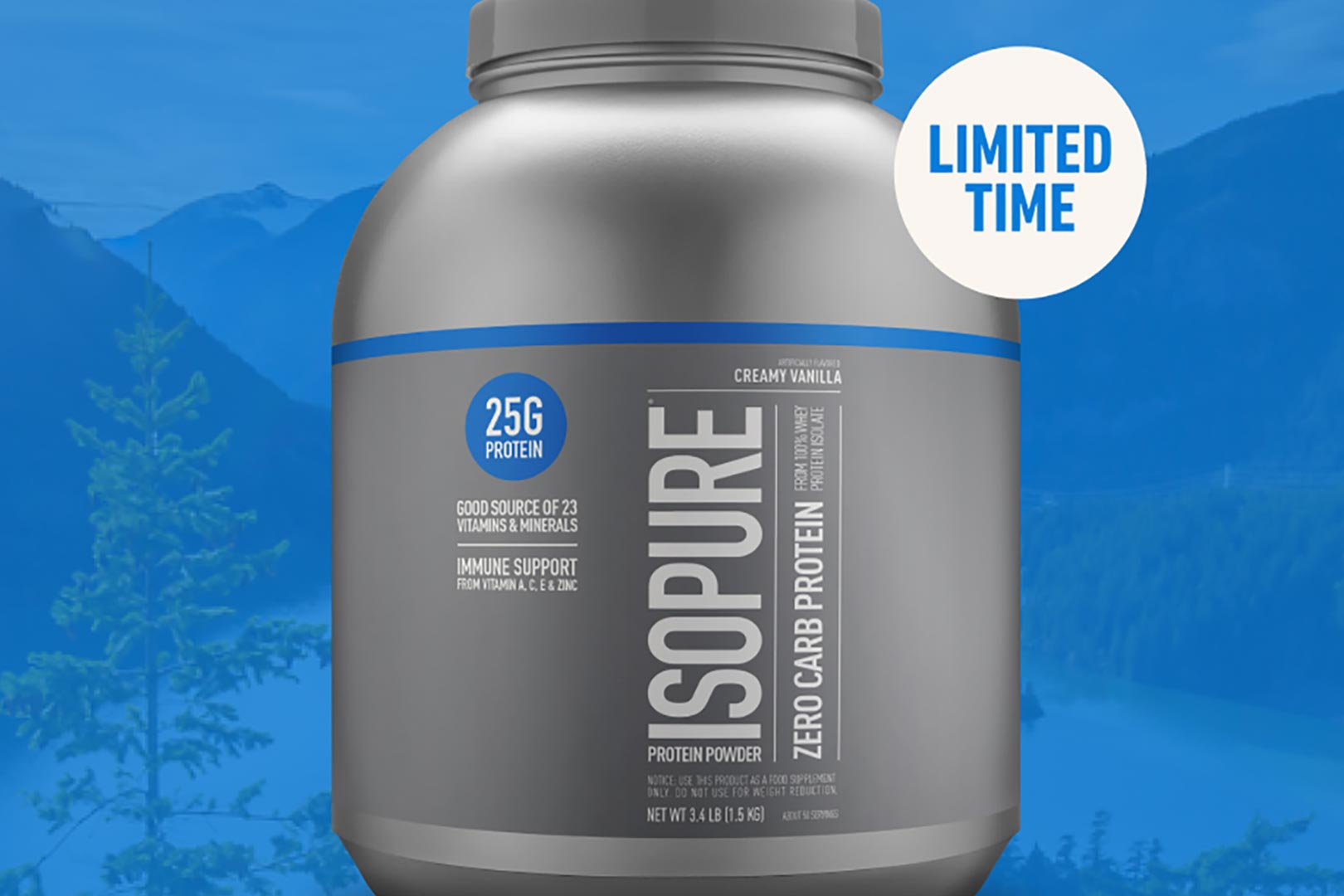 Isopure Zero Carb Protein Powder Vanilla