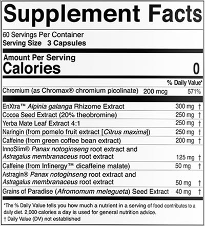 Mts Nutrition Drop Factor X Label