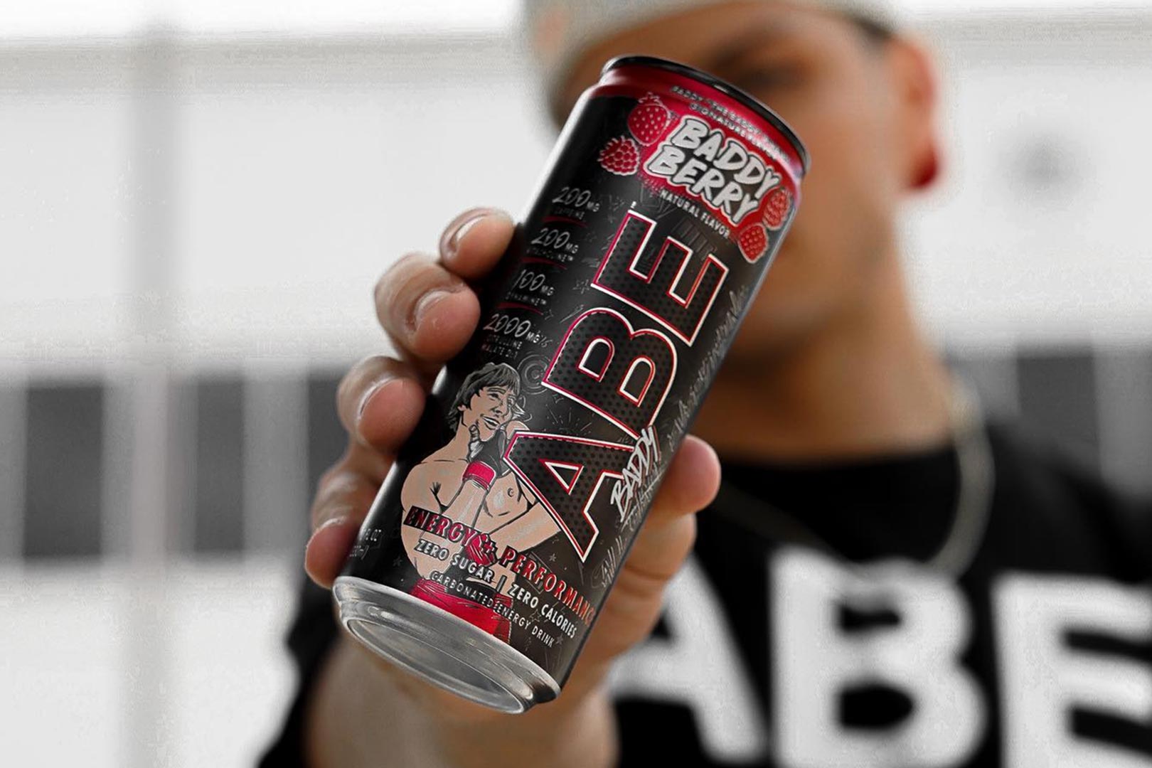 Paddy Pimbletts Baddy Berry Abe Energy Drink