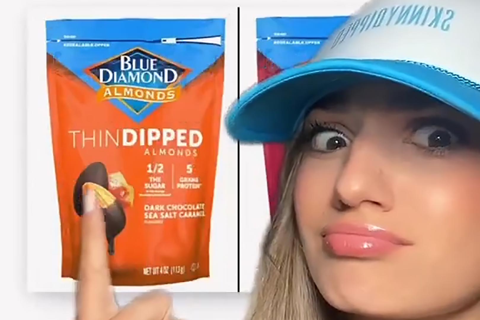Blue Diamond Thin Dipped Almonds Noticed By Skinny Dipped