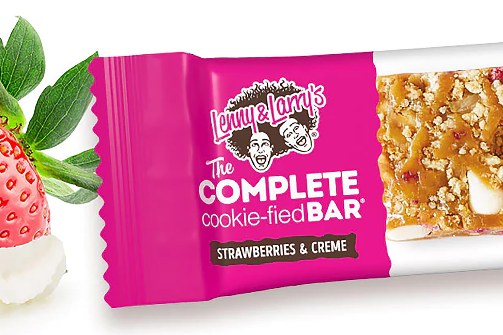 Lenny Larrys Strawberries Creme Cookie Fied Bar