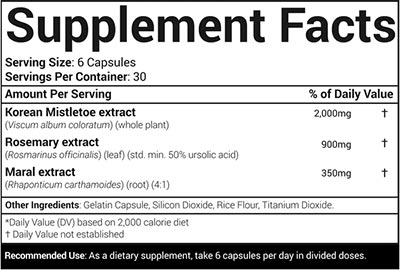 Morphogen Nutrition Bolic Label