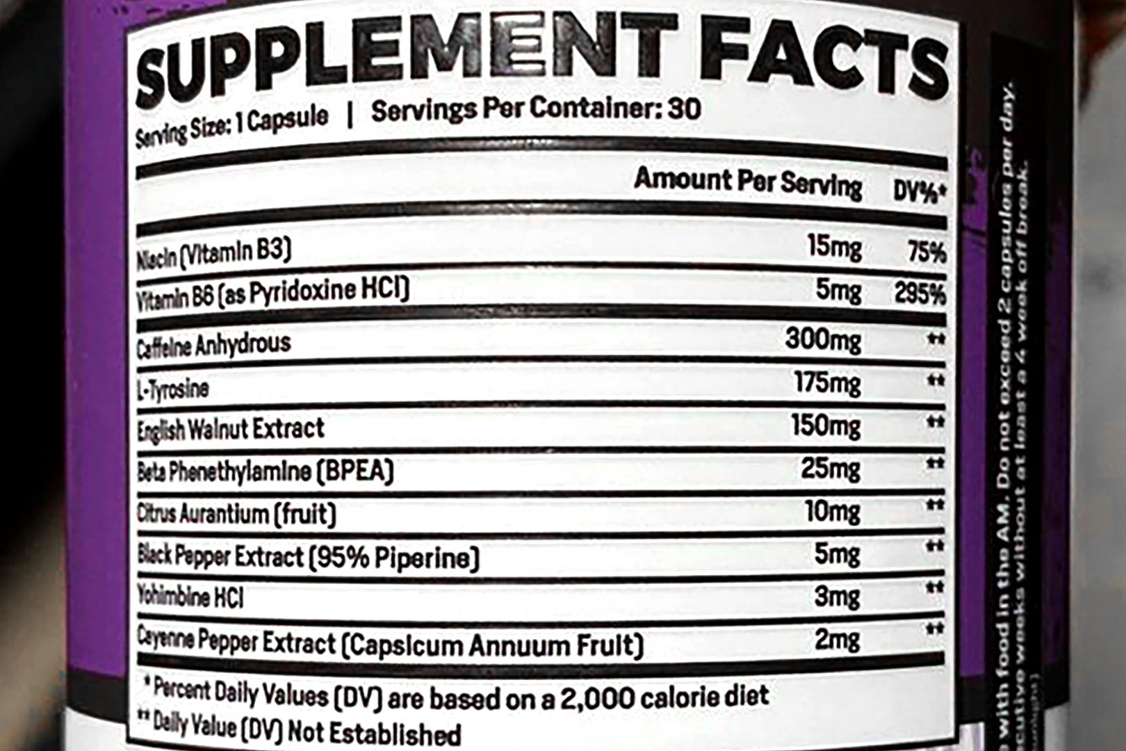 Phase One Nutrition X Suplinx Lean Phase Label
