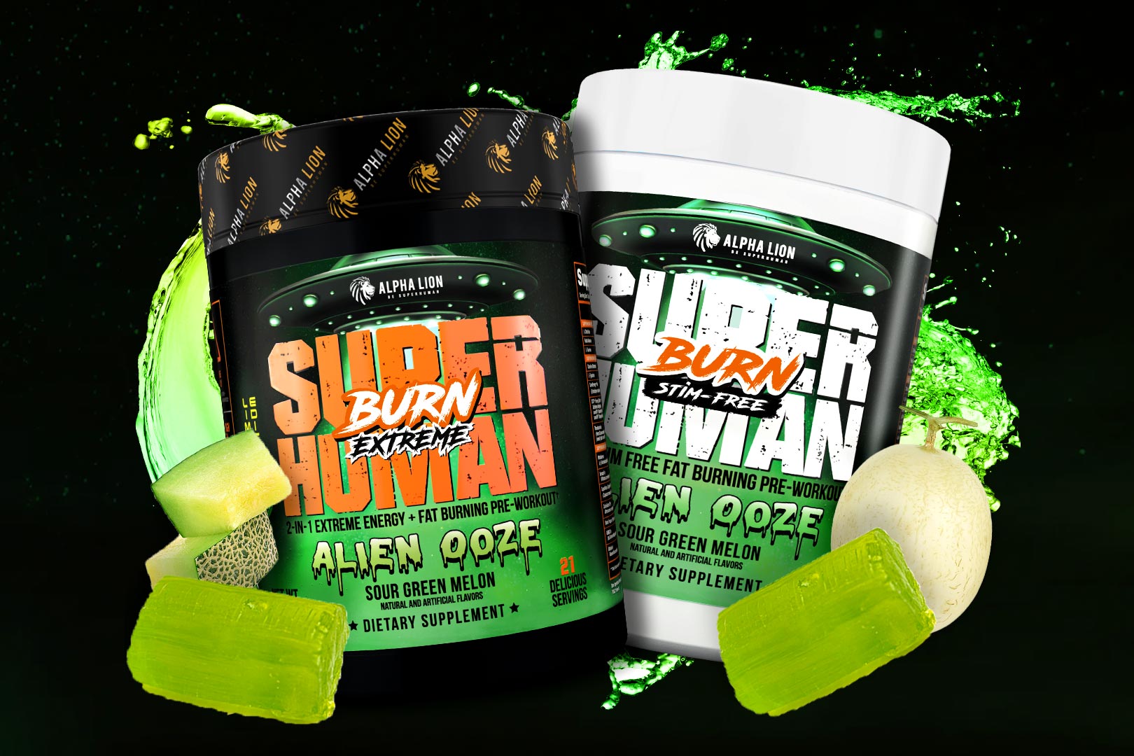 Alpha Lion Alien Ooze Superhuman Burn