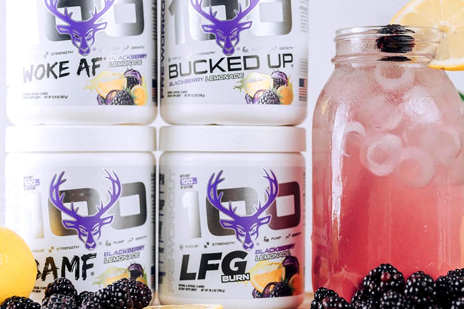 Bucked Up Pre Workout 100 Series Blackberry Lemonade