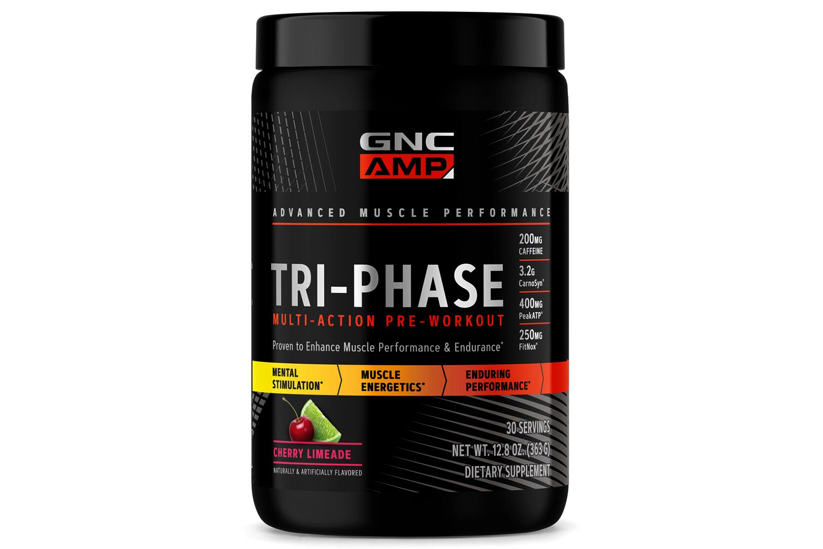 GNC AMP puts a robust formula in its Tri-Phase pre-workout