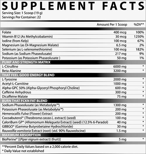 Nutrex Outlift Burn Label