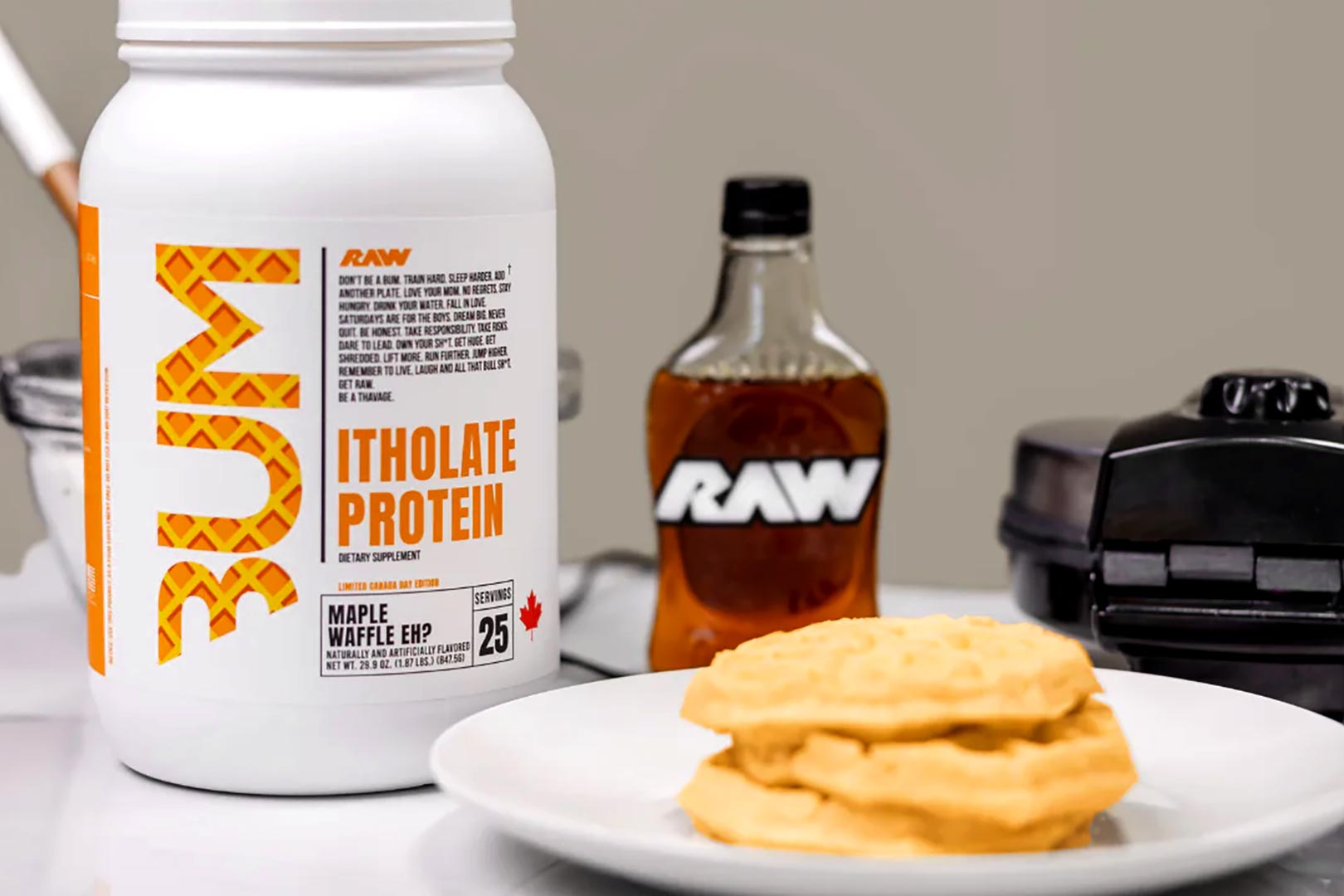Raw Nutrition Maple Waffle Eh Itholate Protein