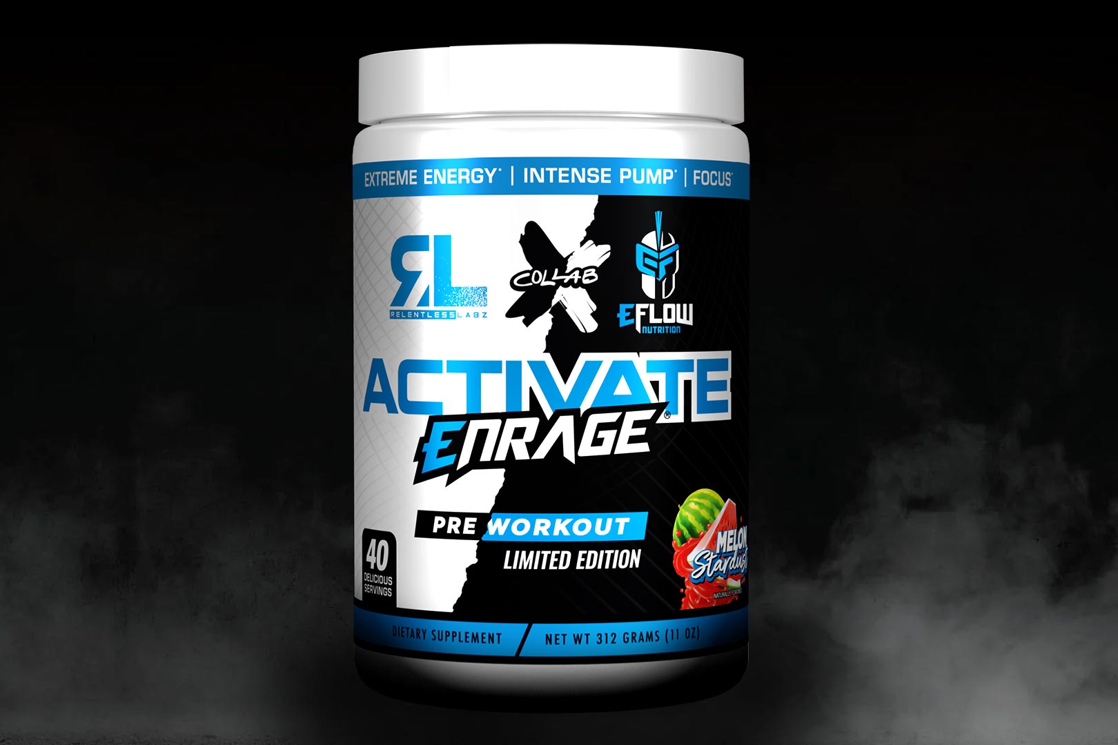 Relentless Labz X Eflow Nutrition Activate Enrage Formula