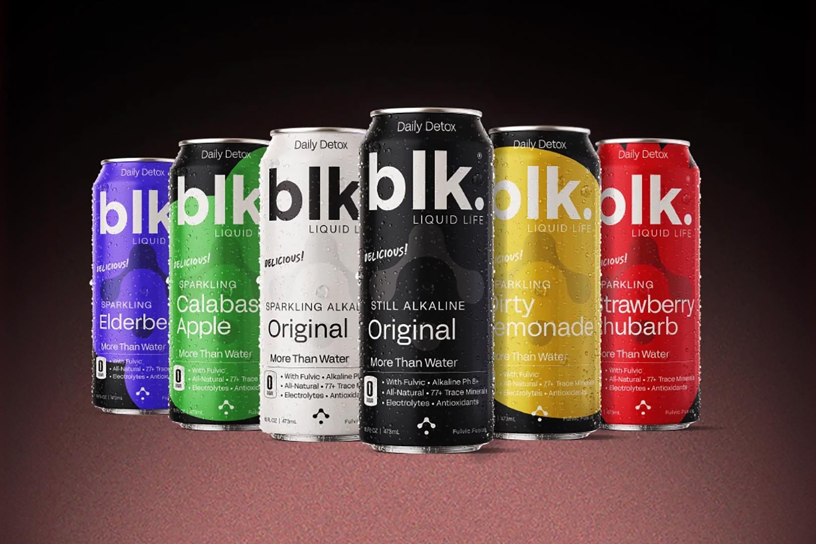 BLK Sparkling Water now available in four flavors and two Originals