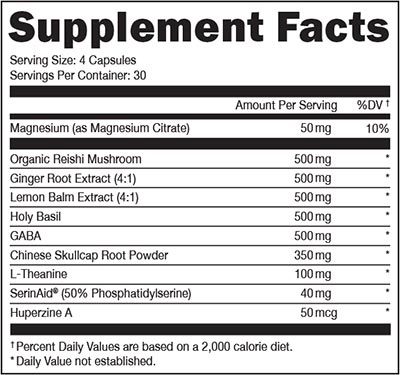 Bucked Up Brain Gainz Night Label