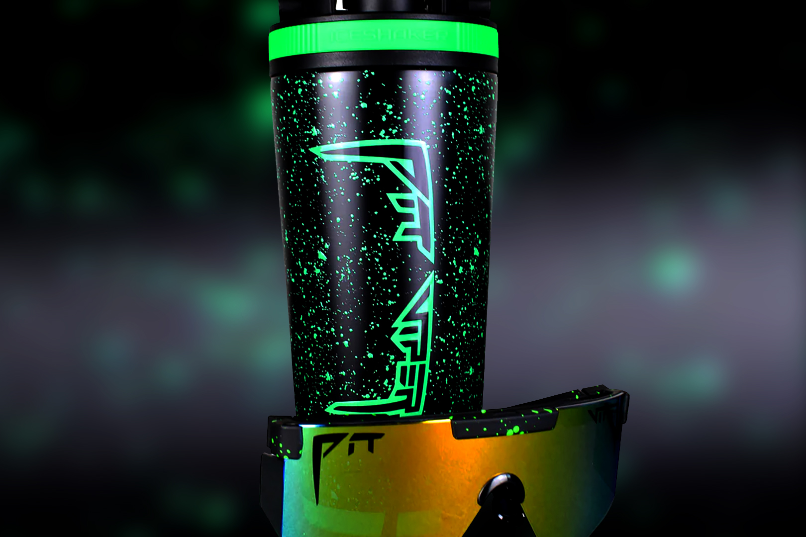 Ice Shaker and Pit Viper create a shaker bottle and sunglasses kit