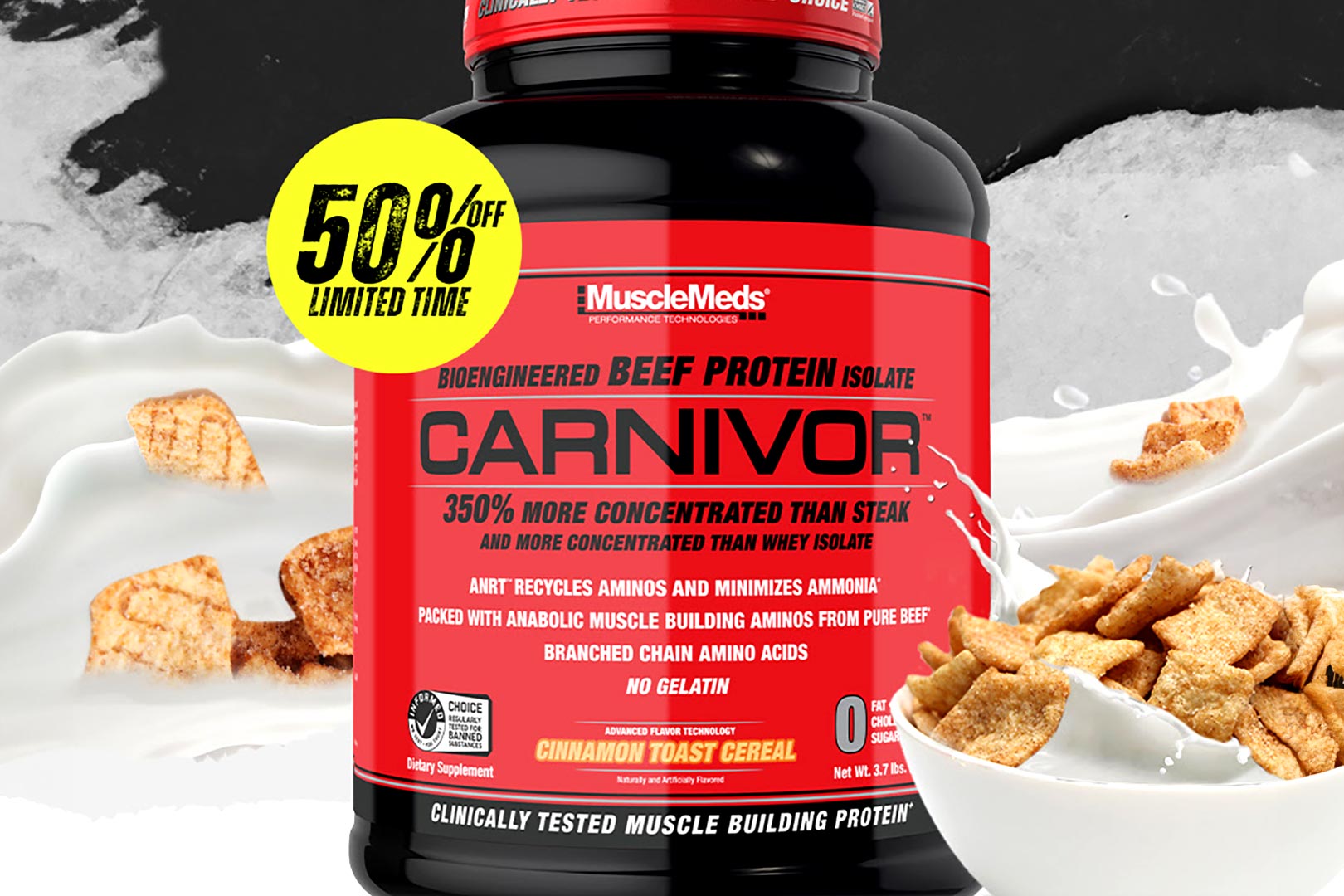 Musclemeds Cinnamon Toast Cereal Carnivor