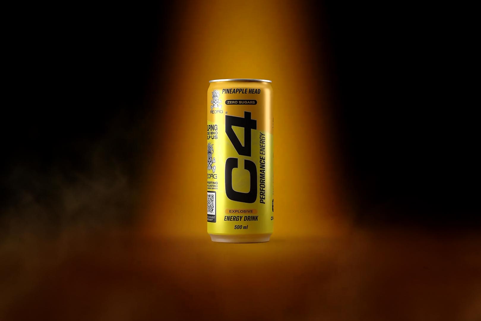 Pineapple Head C4 Energy Drink