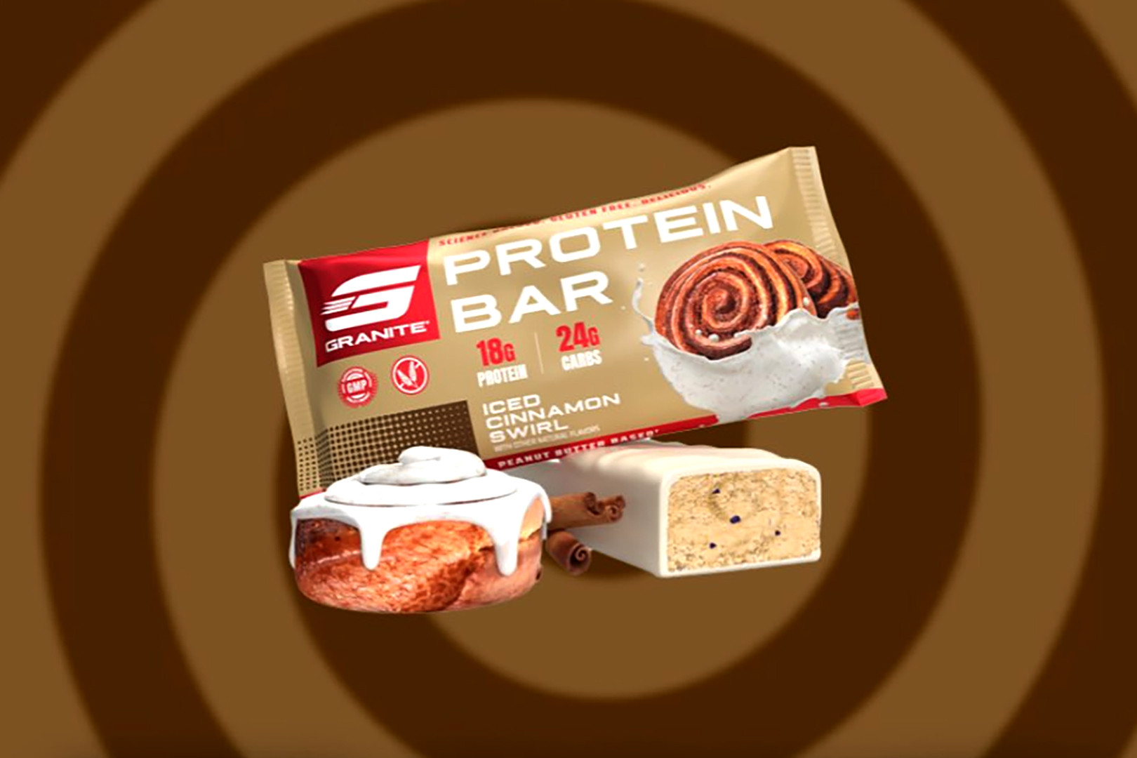 Granite Supplements Cinnamon Swirl Protein Bar