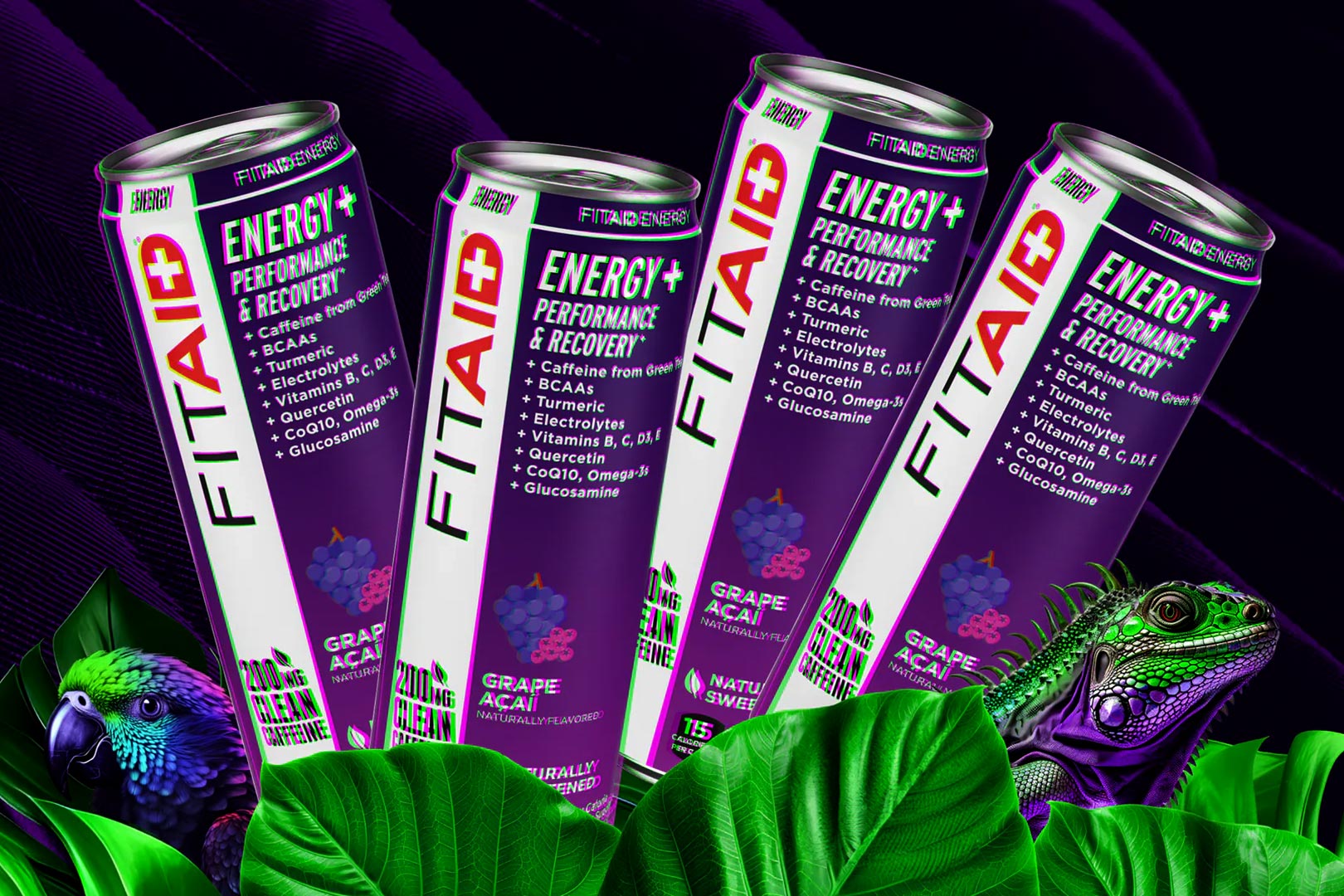 Grape Acai Fitaid Energy Drink