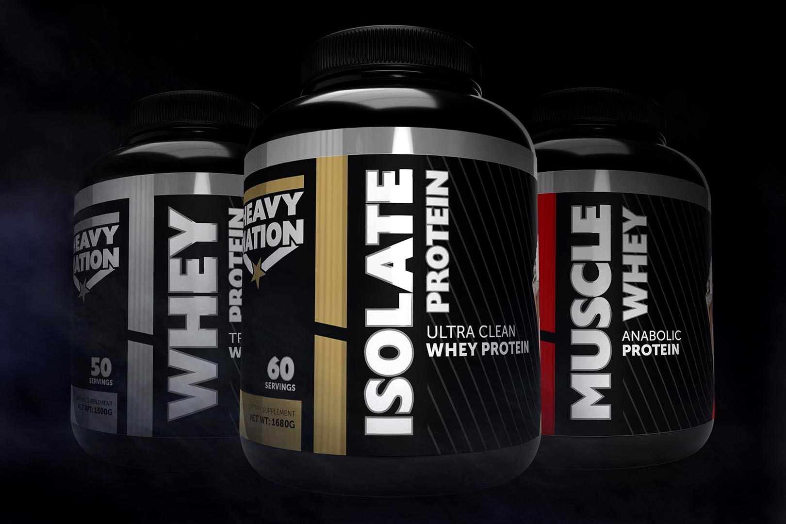 Heavy Nation Family Of Protein Powders