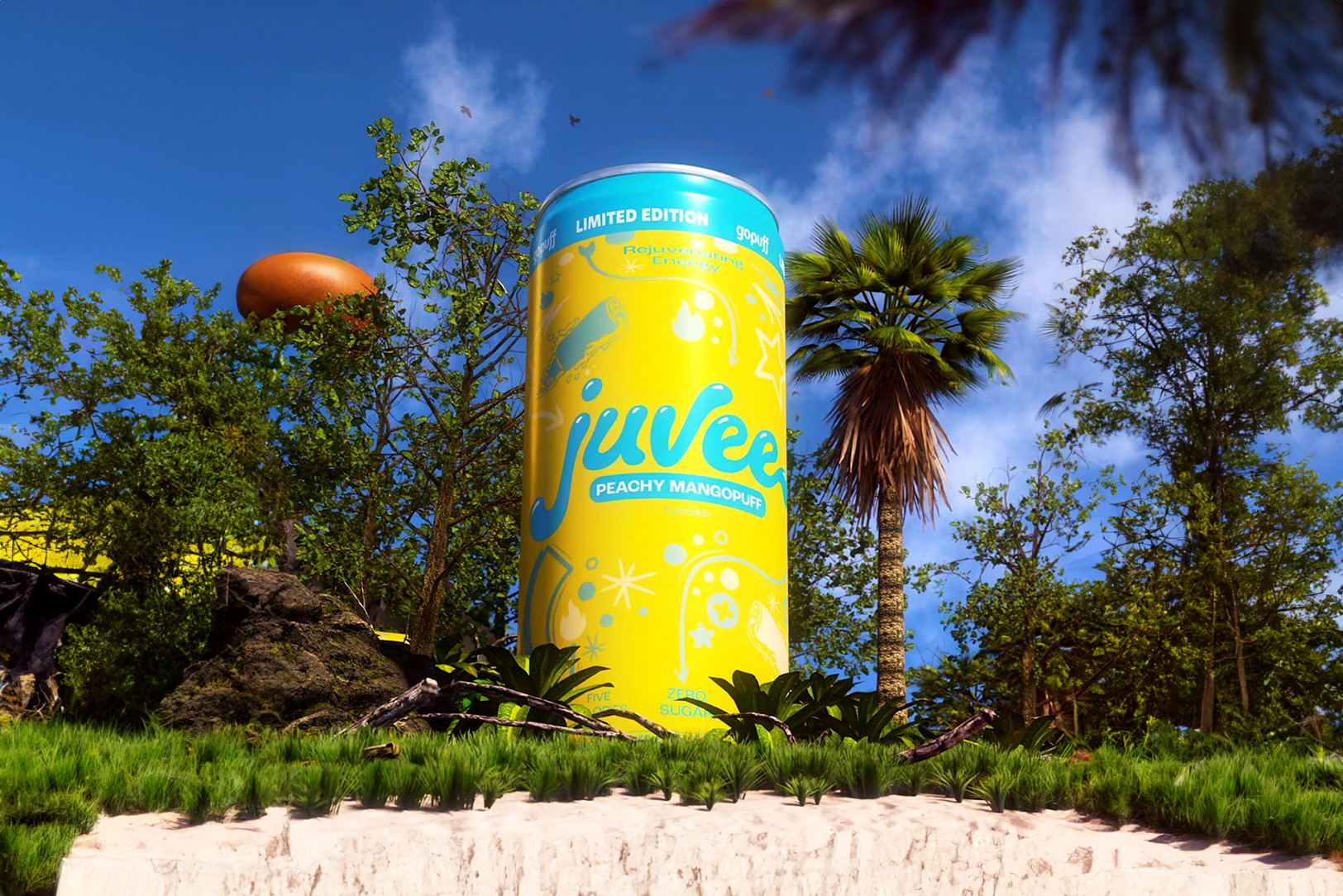 Peachy Mangopuff Juvee Energy Drink