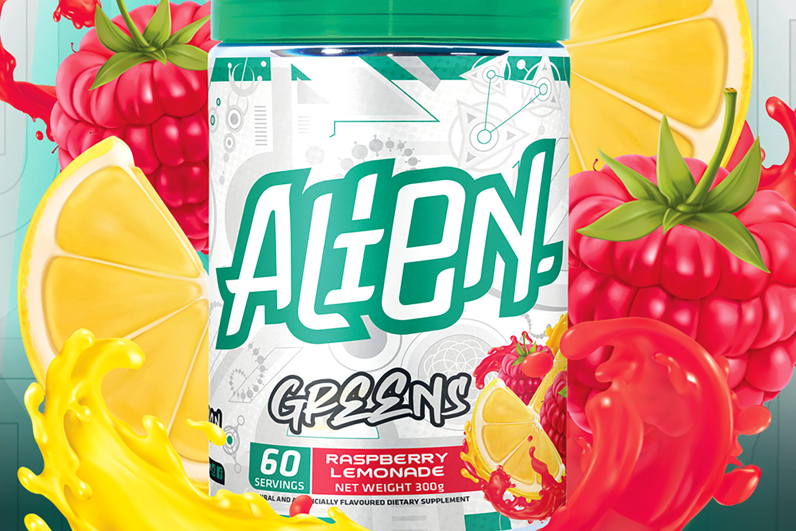 Raspberry Lemonade Alien Greens