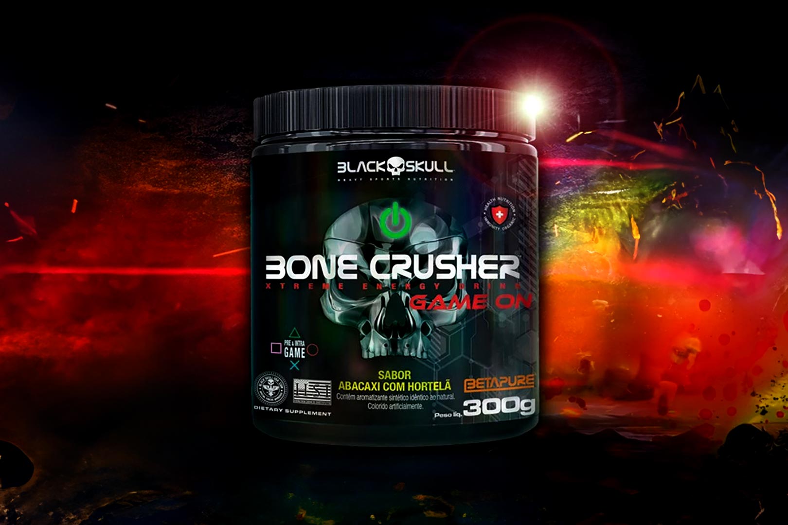 Black Skull Bone Crusher Game On