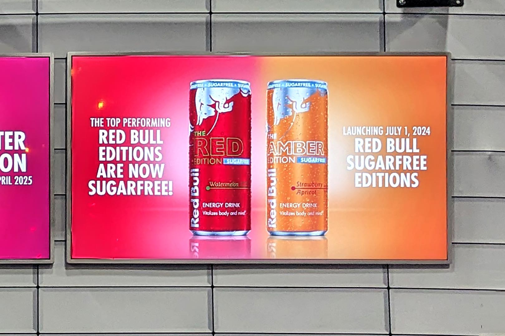 Red Bull Sugar Free Red Edition And Amber Edition