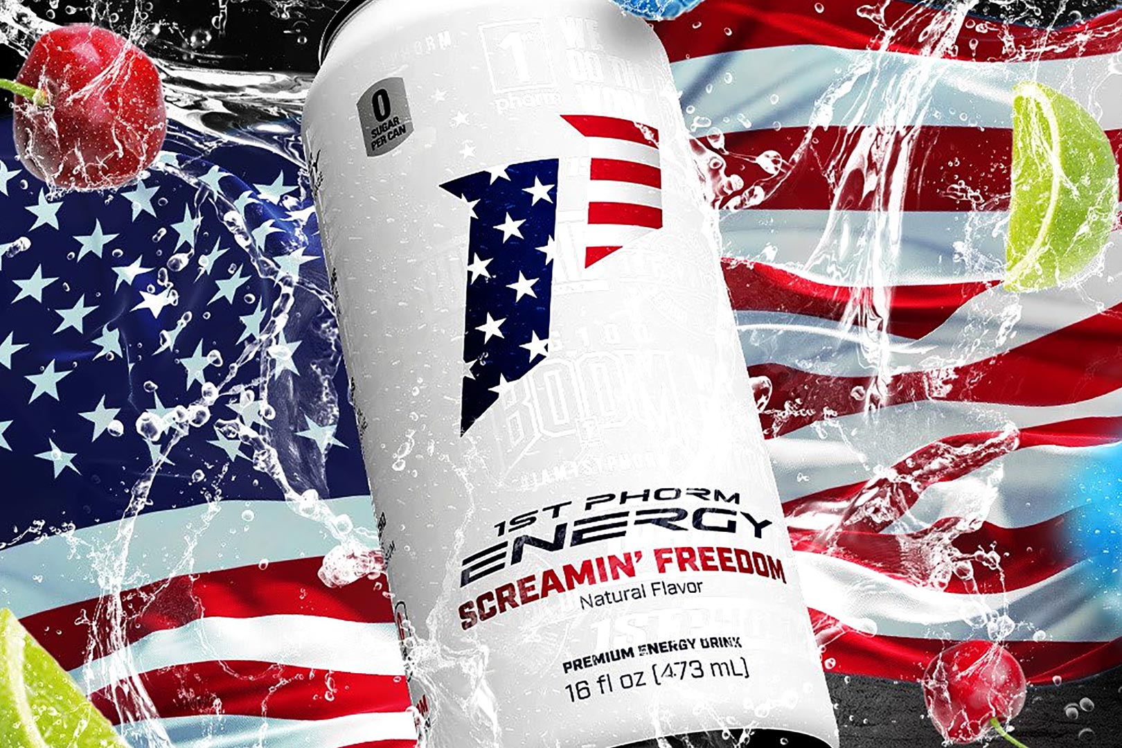 Screamin Freedom 1st Phrom Energy Drink