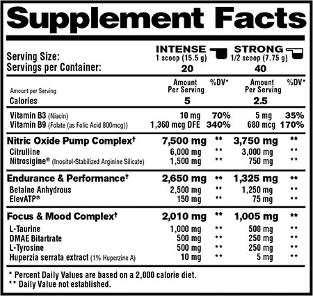 1Up All In One Pre Workout Stim Free Label