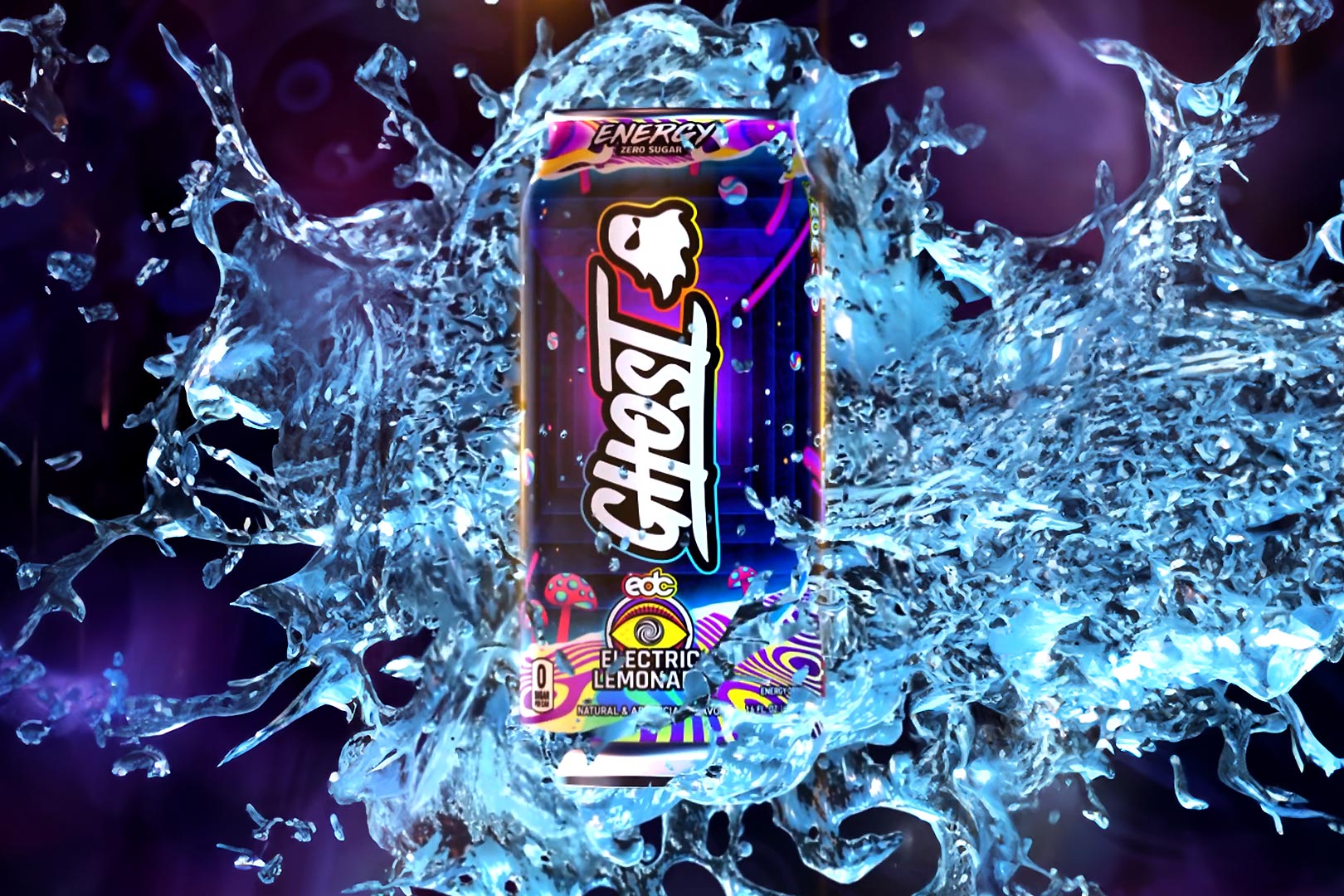 Electric Lemonade Ghost Energy Drink