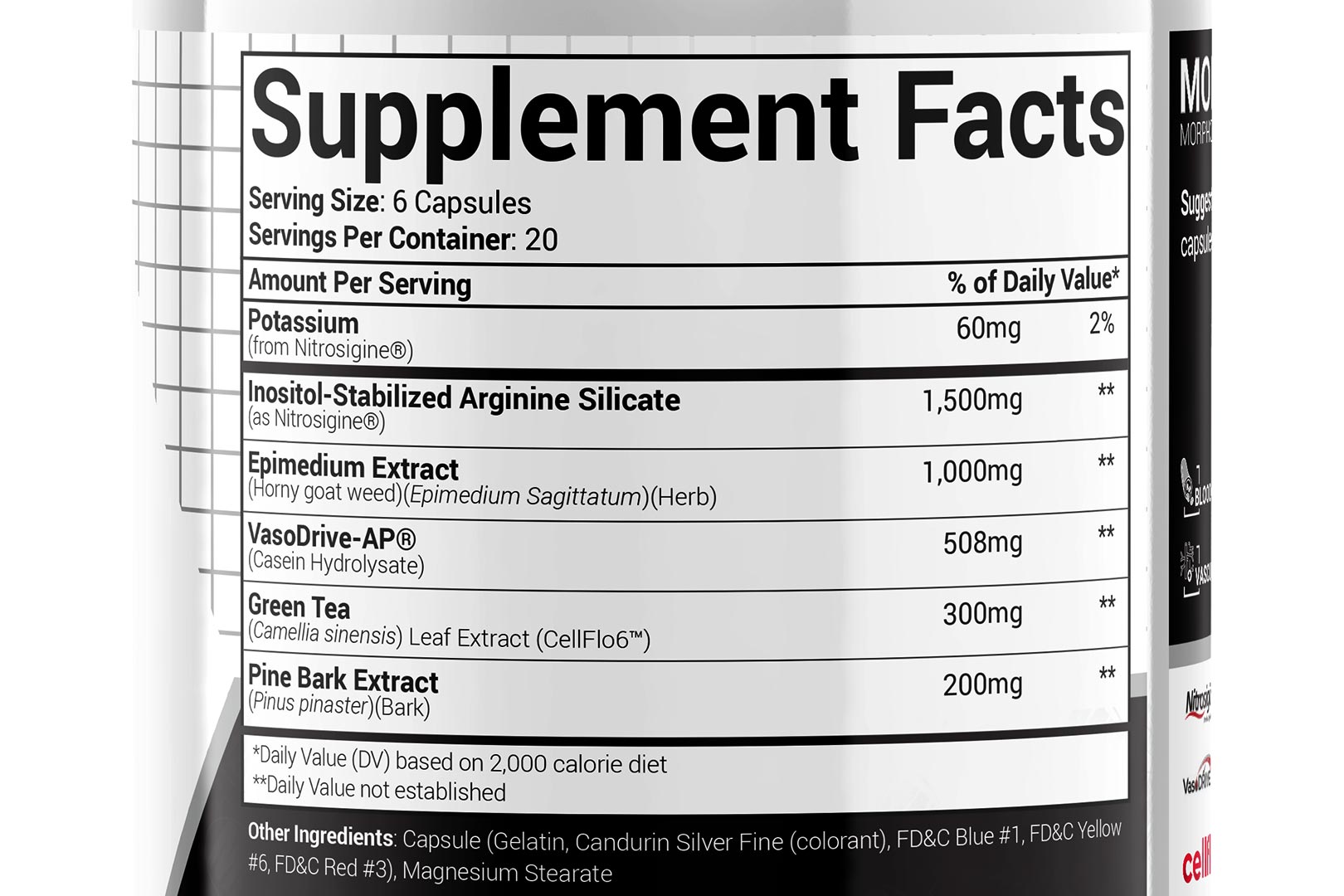 Morphogen Nutrition Pump Label