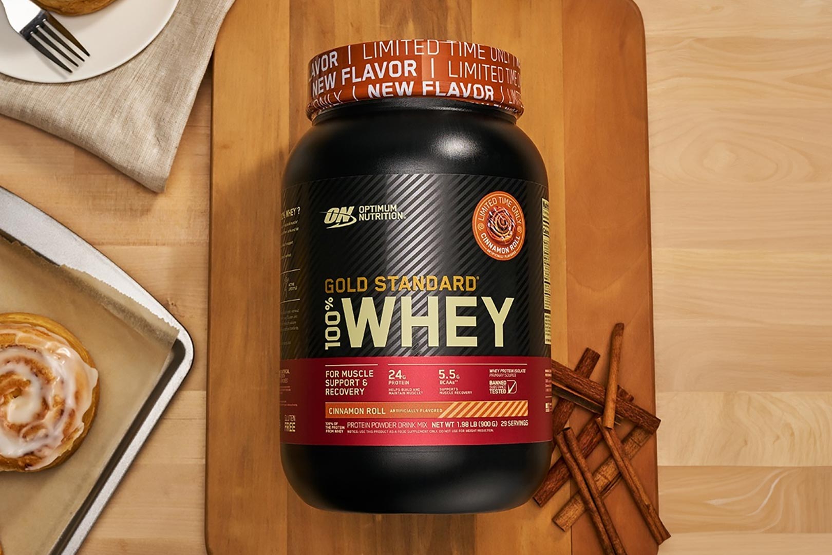 Optimum Cinnamon Roll Gold Standard Whey Protein