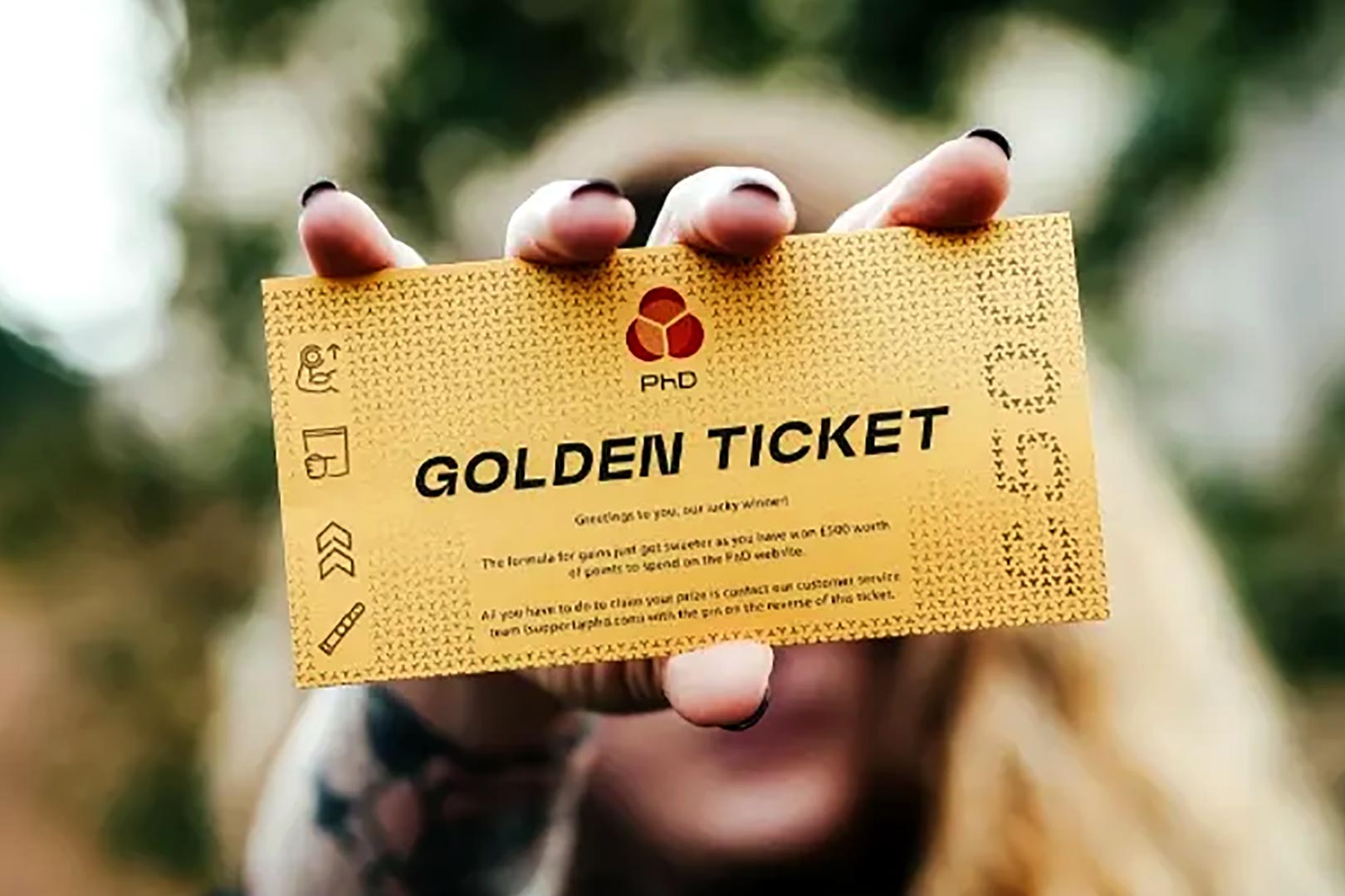 Phd Nutrition Golden Ticket Campaign