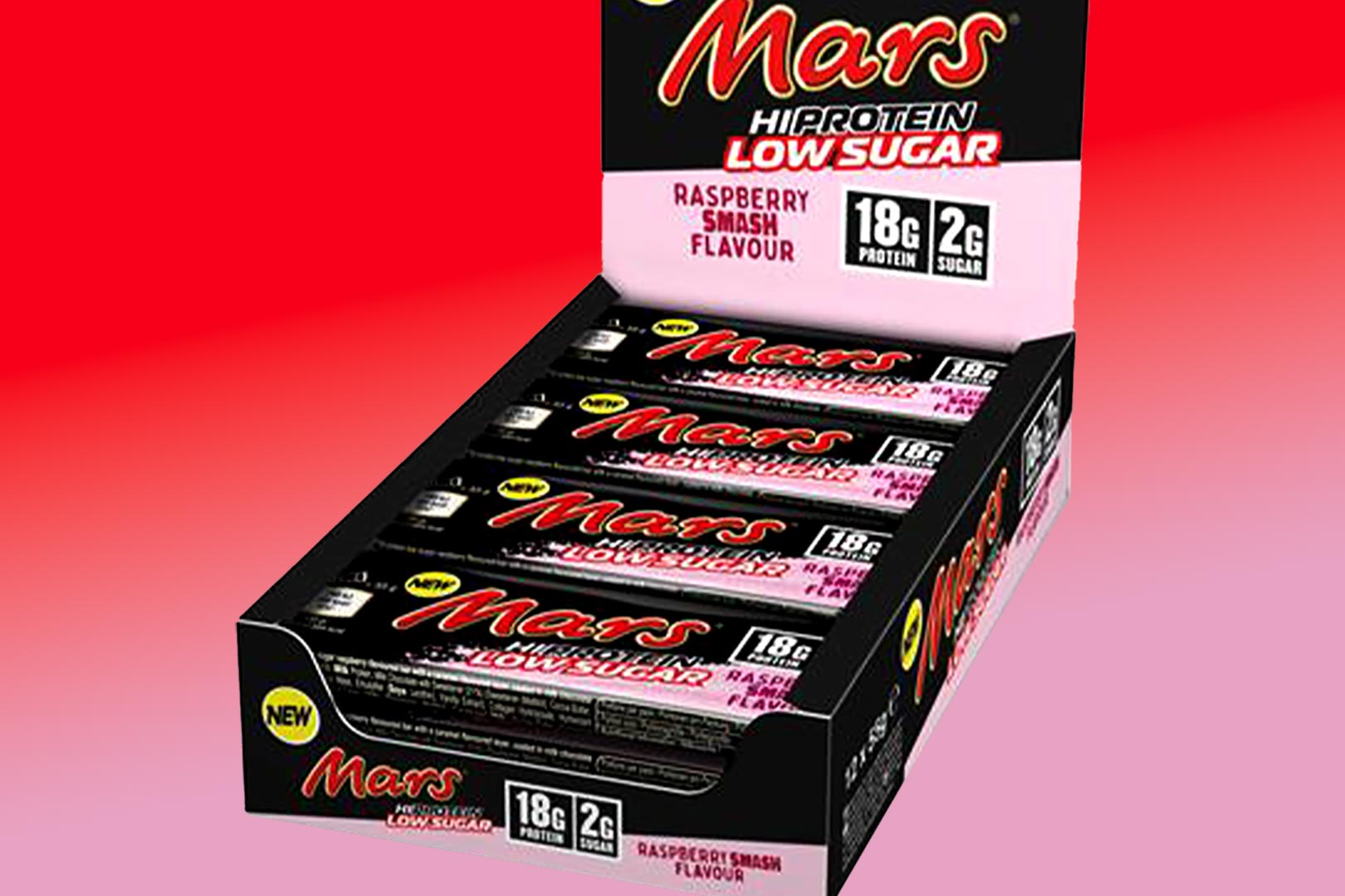Raspberry Mash Mars Protein Bar