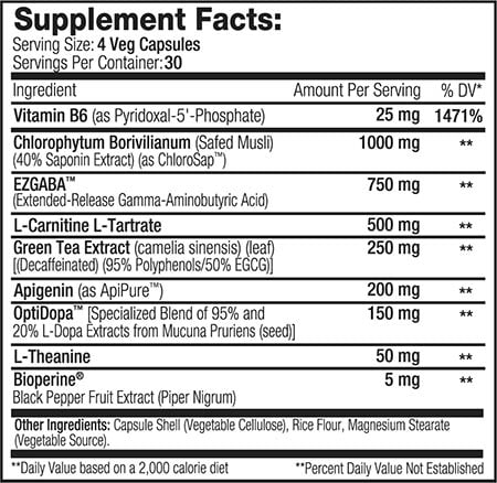 Serious Nutrition Solutions Growth Factor Xt Label