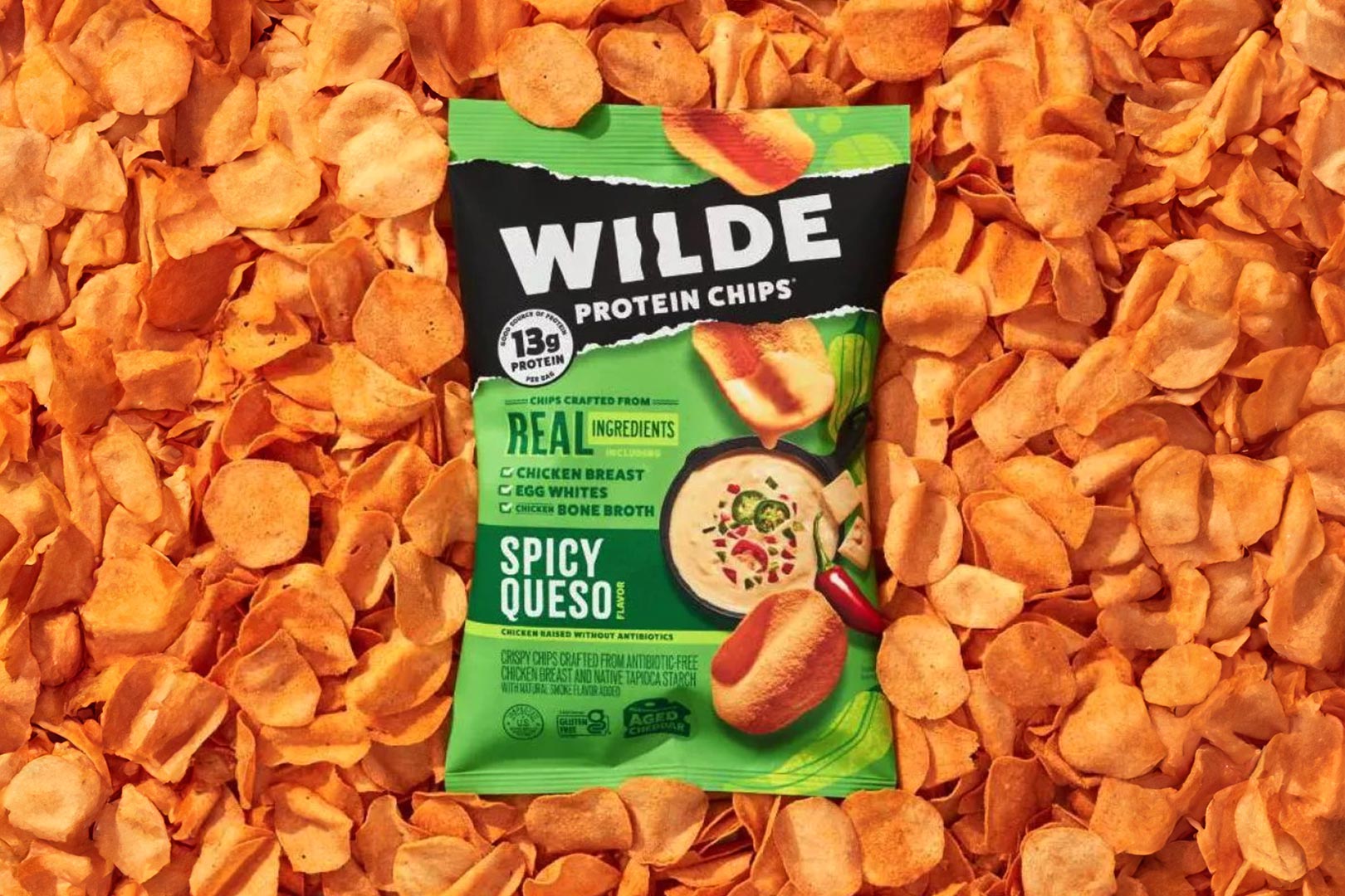 Spicy Queso Wilde Protein Chips