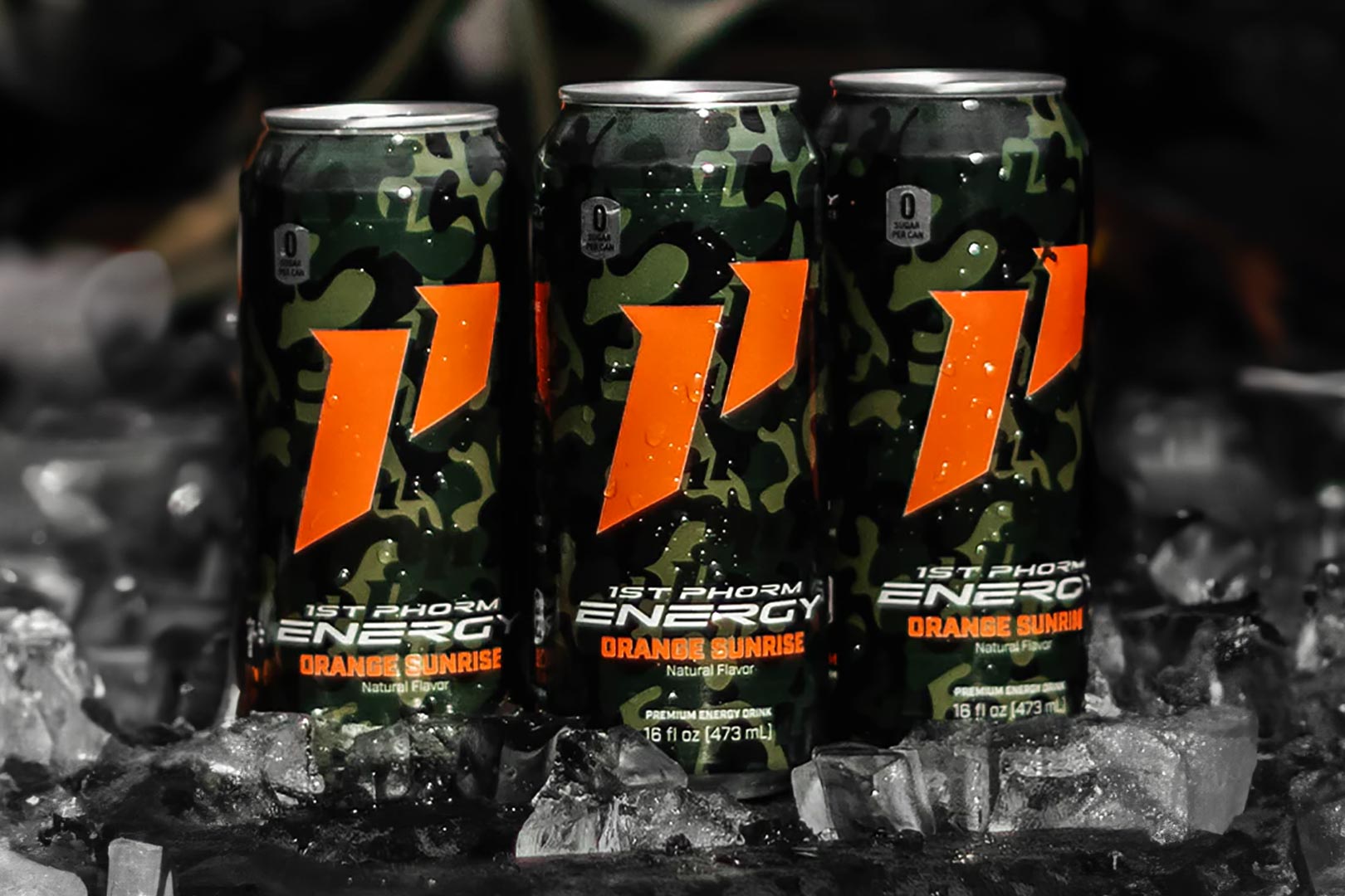 Camo Orange Sunrise 1st Phorm Energy Drink