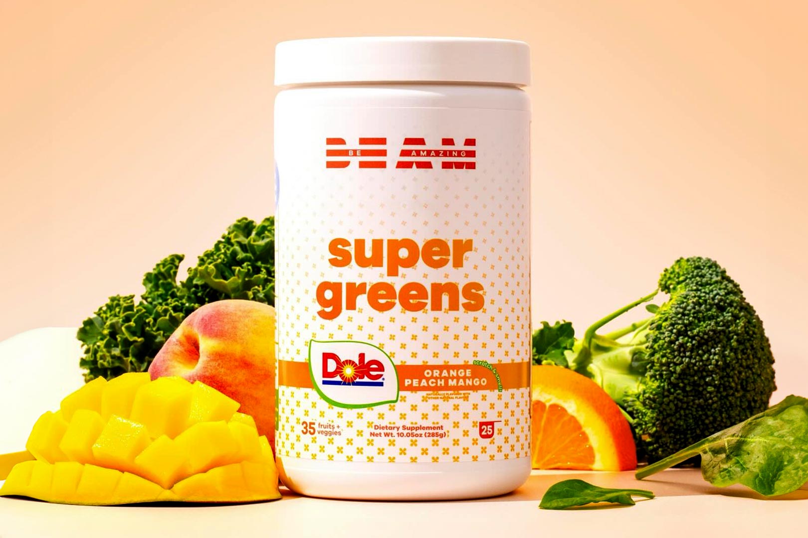 Beam Dole Orange Peach Mango Super Greens