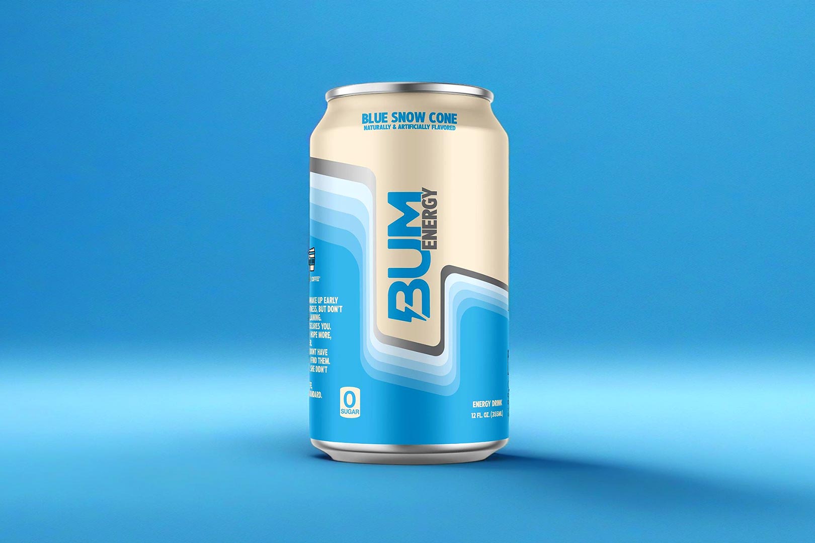 Blue Snow Cone Bum Energy Drink
