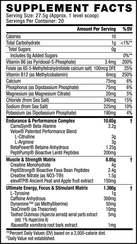 C4 Ultimate Strength Label