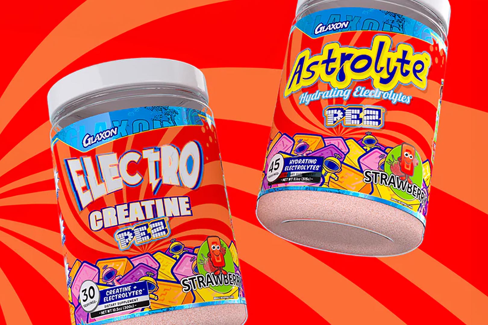 Glaxon Pez Strawberry Electro Creatine And Astrolyte