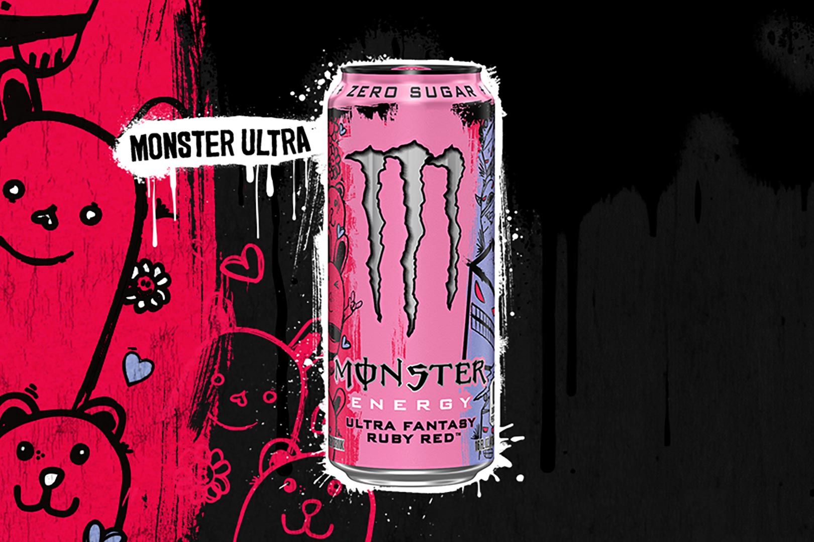 Monster Ultra Fantasy Ruby Red 12oz