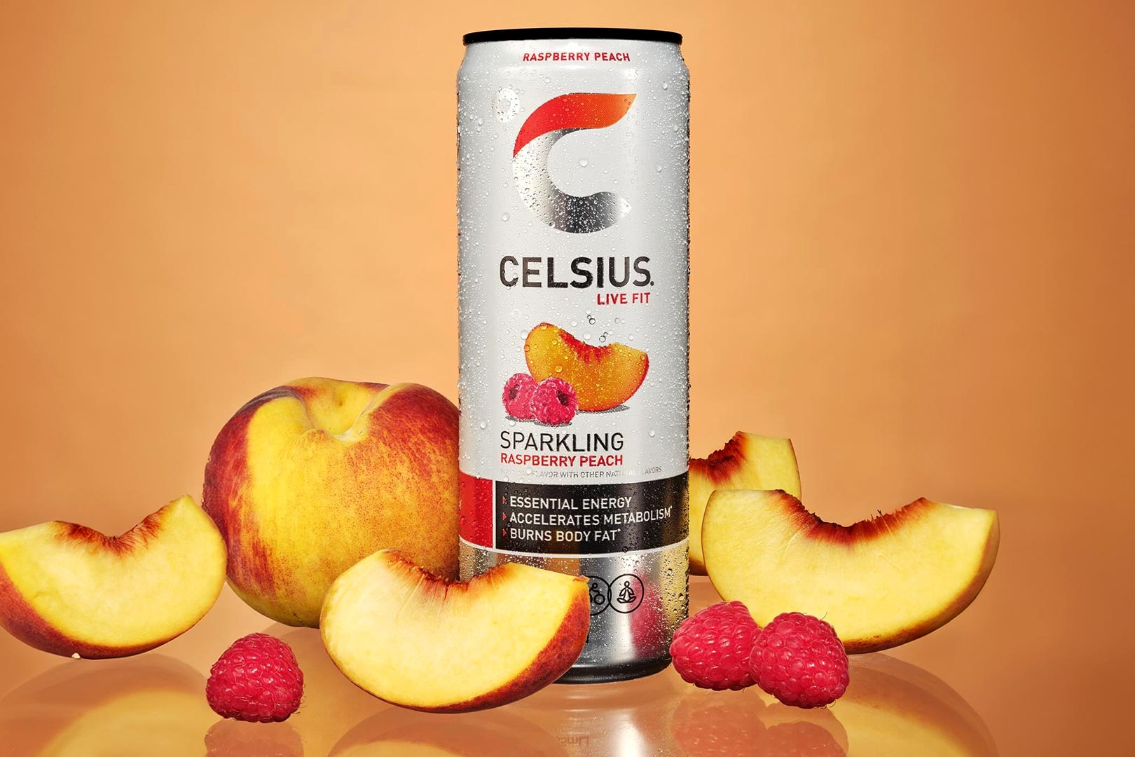 Raspberry Peach Celsius Energy Drink