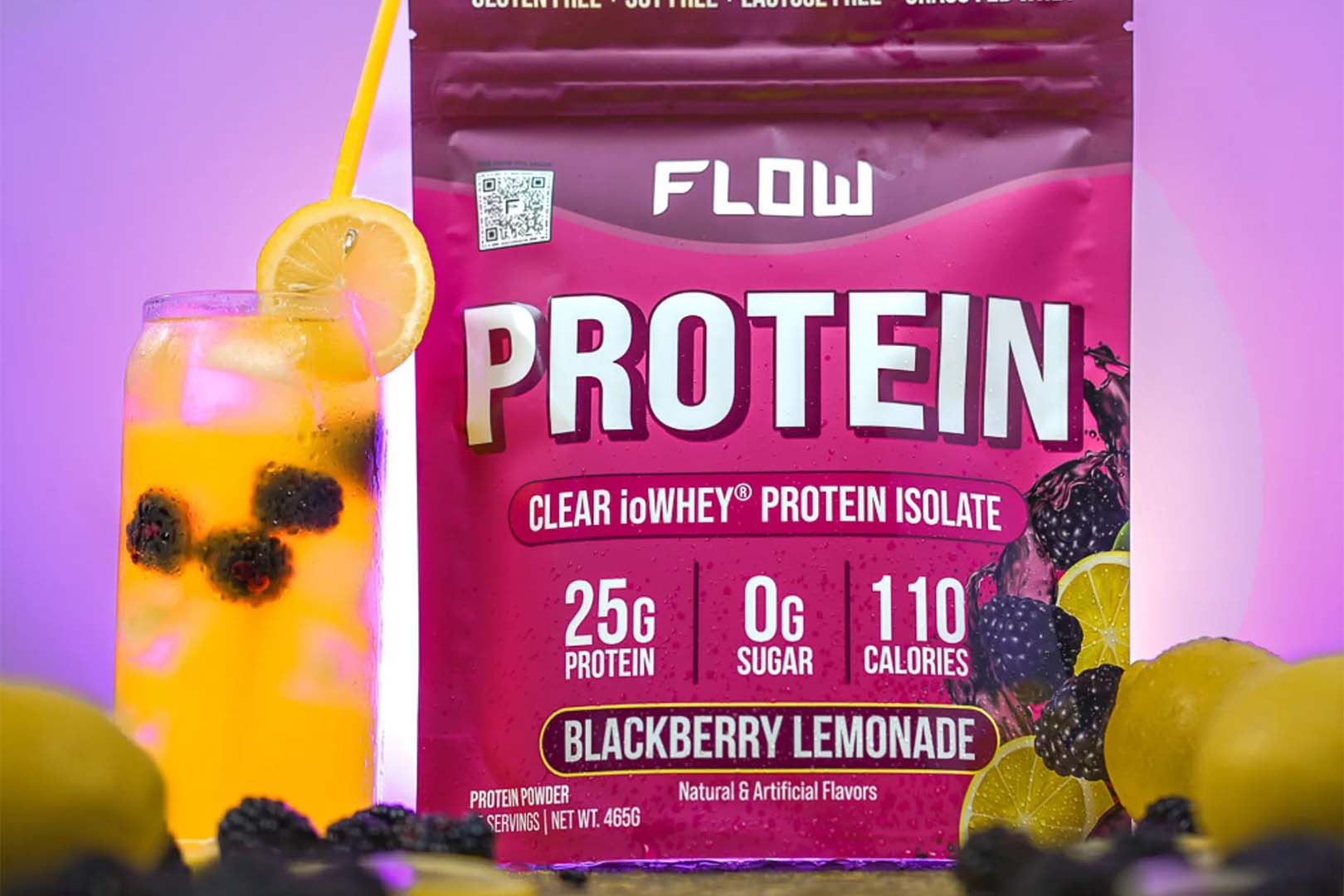 Blackberry Lemonade Flow Clear Iowhey