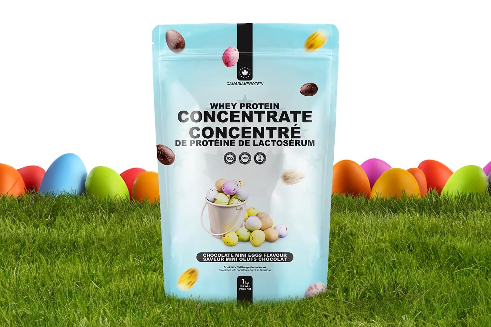 Canadian Protein Chocolate Mini Eggs Whey Protein Concentrate