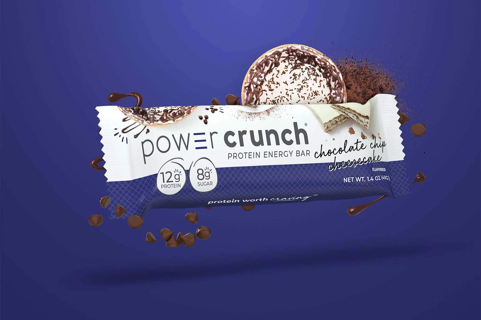 Chocolate Chip Cheesecake Power Crunch Protein Bar
