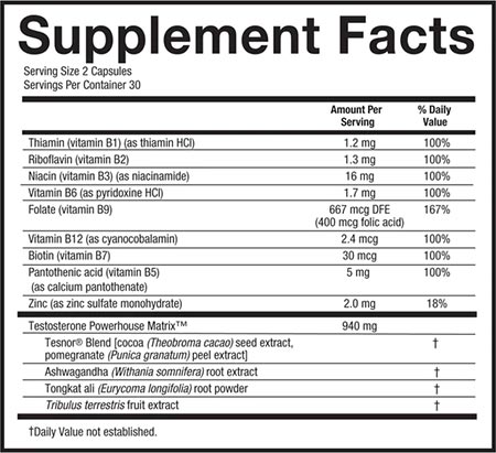 Novex Biotech Testrovax Max Label