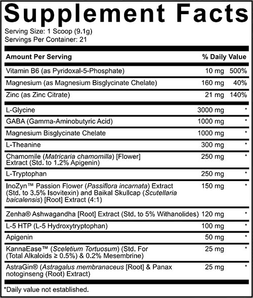 Nutrifitt Labs Silence Label