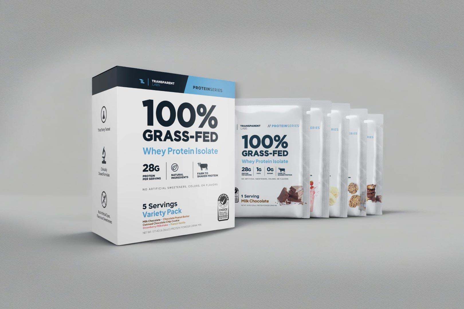 Transparent Labs Grass Fed Whey Variety Box